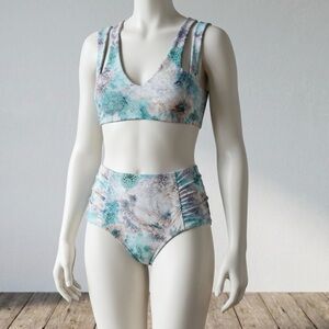 2 pieces Floral Print bikini from San lorenzo